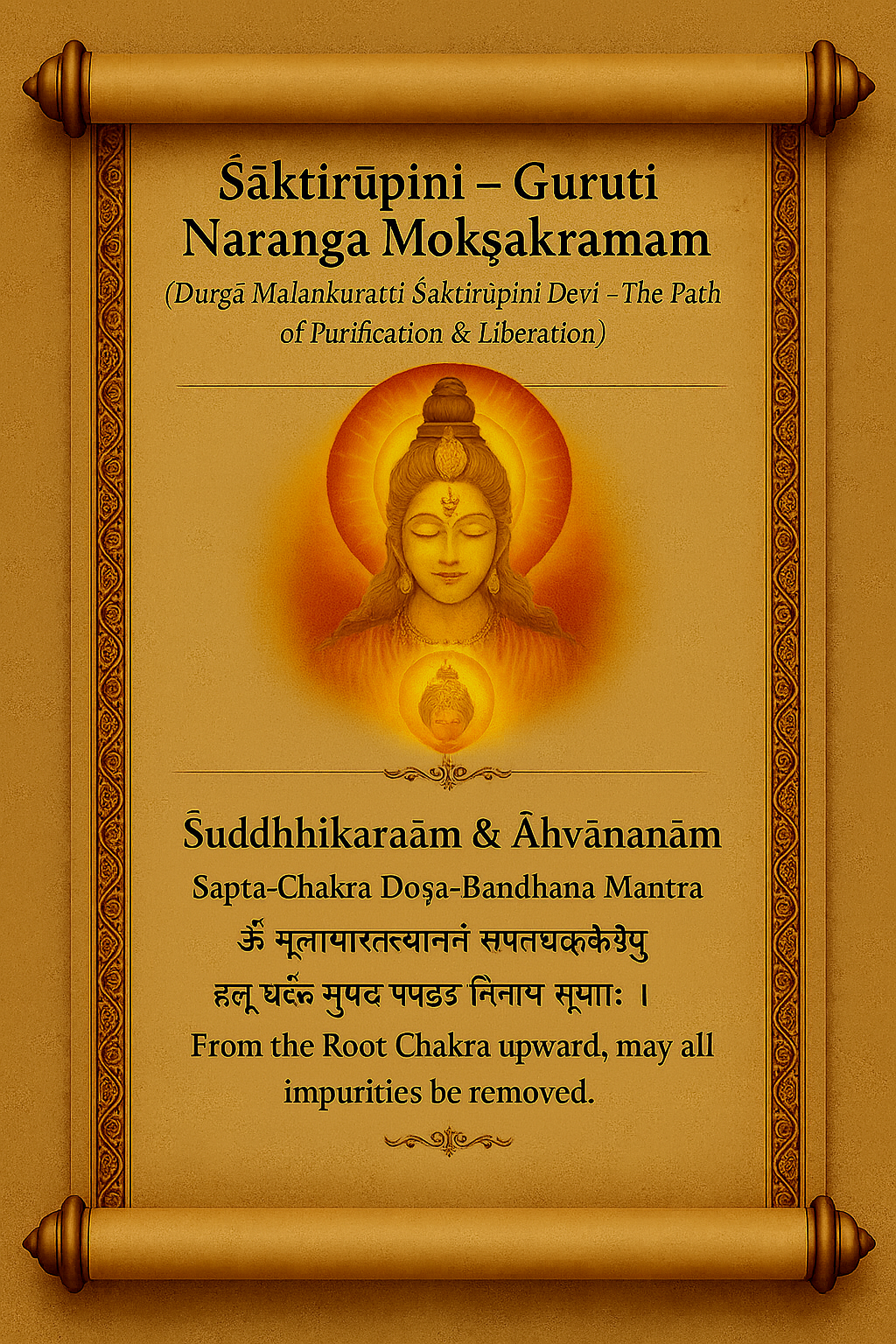 Ātmajyoti — Sacred Temple Scroll cover showing golden mandala and lanterns